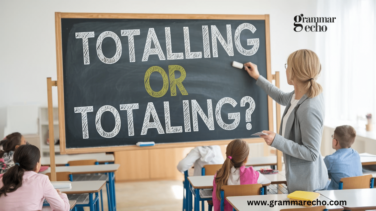 Totalling or Totaling