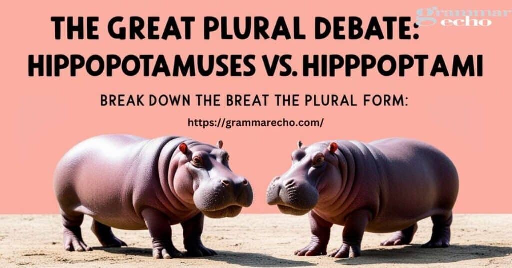 Plural of Hippopotamus