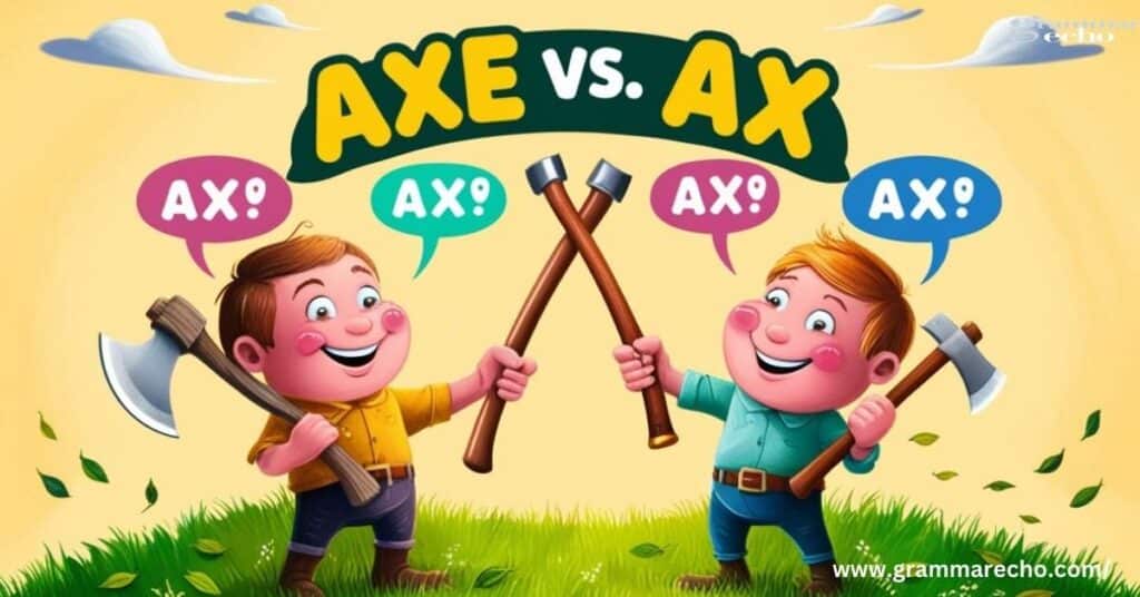 The Plural of Axe Axes vs. Axen