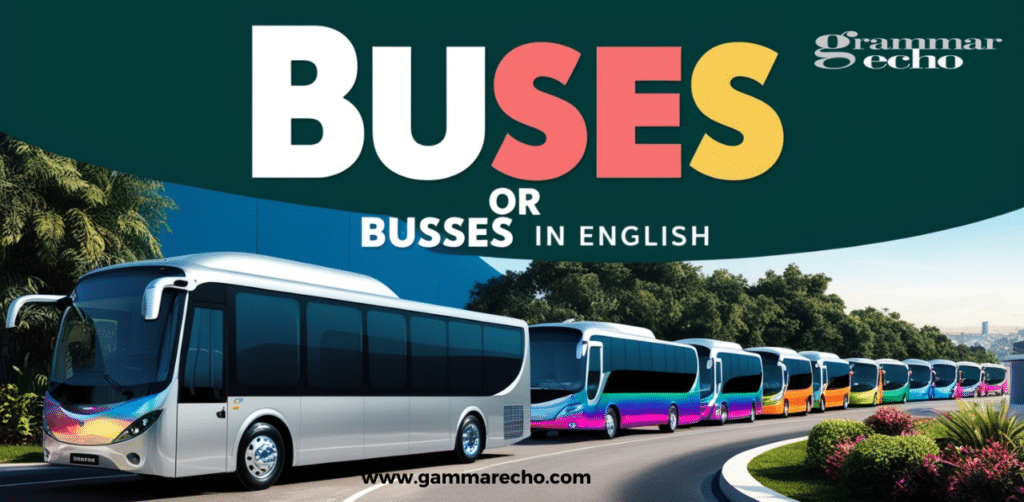 The Plural of “Buses or Busses”