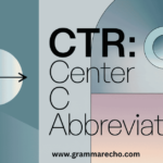 Abbreviation for Center