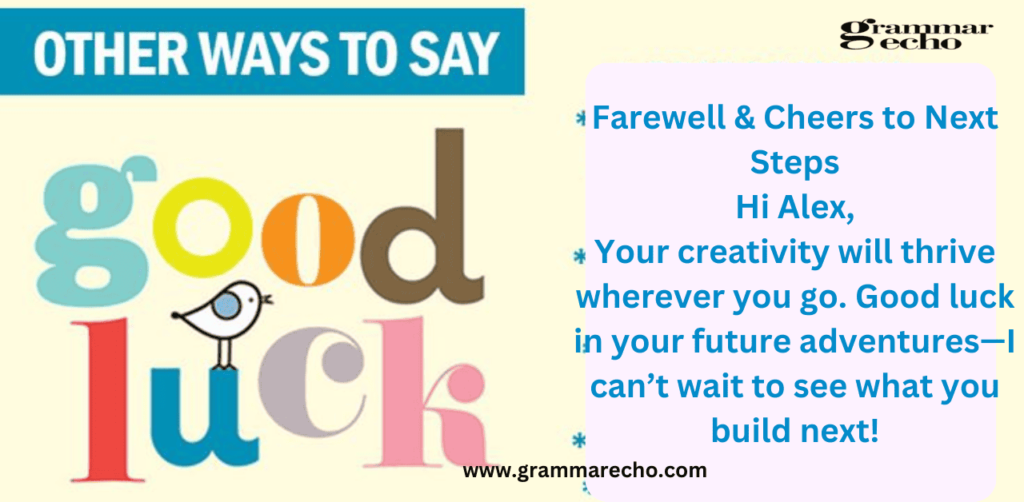 20 Other Ways to Say All the Best for Your Future